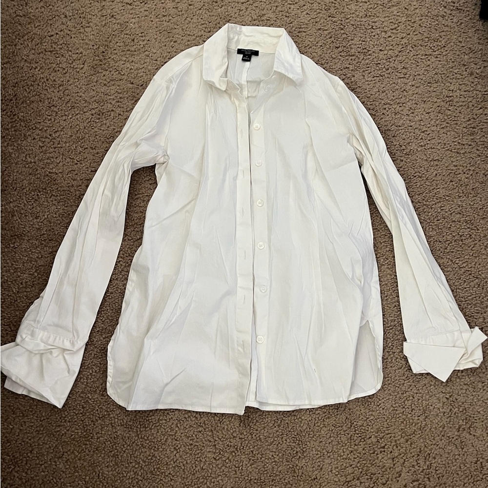 Ann Taylor Crisp White Dress Shirt